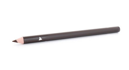 One brown eyebrow pencil isolated on white