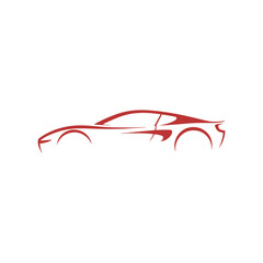 Unique car logo Modern and minimalist vector and abstract logo