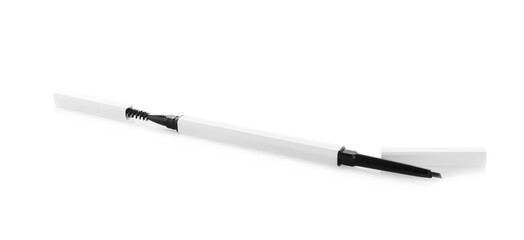One mechanical eyebrow pencil isolated on white