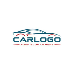 Unique car logo Modern and minimalist vector and abstract logo