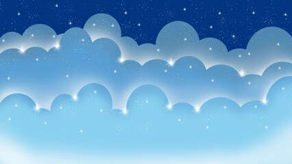 blue sky and clouds