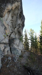 rock in the mountains