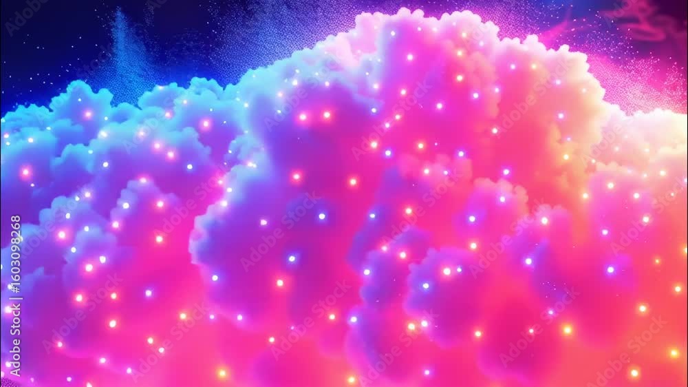 Poster digital transferring technology data cloud symbolizing tablet, to computing storage and data wireles