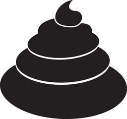 Poop Pile Icon Vector - Humorous & Hygienic Symbol
