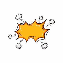explosion comic cartoon graphic element