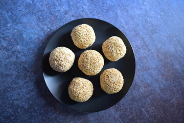 Rajgira Laddu Indian traditional sweet made from amaranth seeds