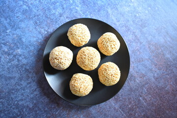Rajgira Laddu Indian traditional sweet made from amaranth seeds