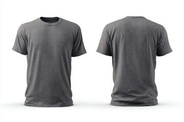 Gray T-shirt Front and Back View