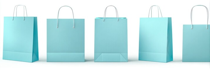 Light Blue Shopping Bag