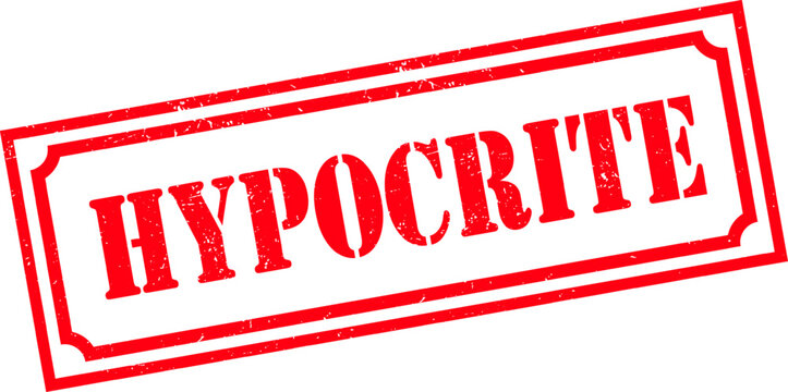 Grunge stamp hypocrite