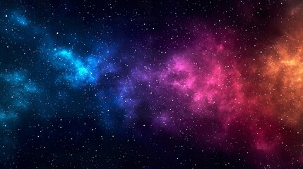 Blurred space background, stars, galaxies