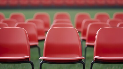 Obraz premium Blurred stadium background, empty seats