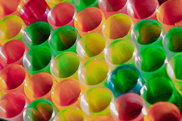 Colorful cups for amusment