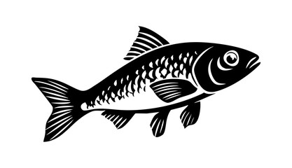 zebra danio fish icon, zebra danio fish vector illustration-simple illustration of zebra danio fish