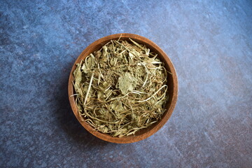 Raw whole dried Bacopa monnieri herb