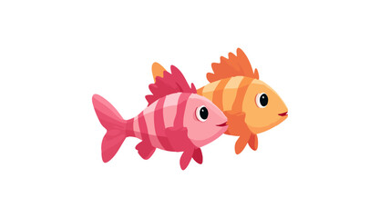 zebra danio fish icon, zebra danio fish vector illustration-simple illustration of zebra danio fish
