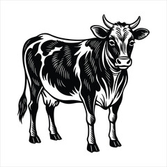Lovely Cow PNG Transparent 
