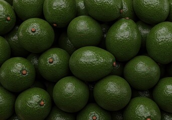 Fresh Avocados Piled Up – Tropical Green Fruit in High Resolution