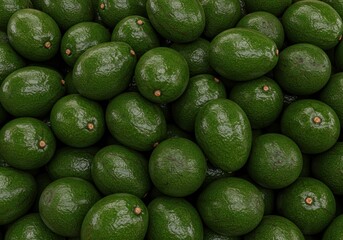 Fresh Avocados Piled Up – Tropical Green Fruit in High Resolution