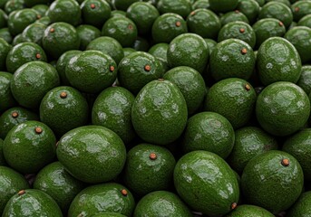 Fresh Avocados Piled Up – Tropical Green Fruit in High Resolution