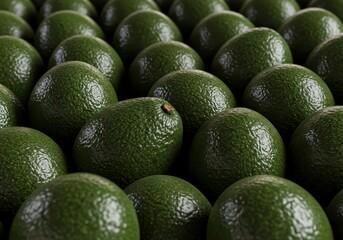 Fresh Avocados Piled Up – Tropical Green Fruit in High Resolution