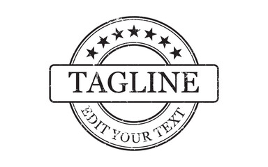 Editable stamp template, Vector grunge texture