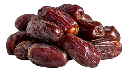 Fototapeta premium Pile of Delicious Dates on Transparent Background