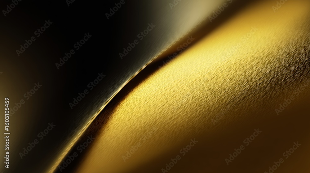 Poster elegant abstract background showcasing a warm metallic gold tone with soft reflections and a luxurio