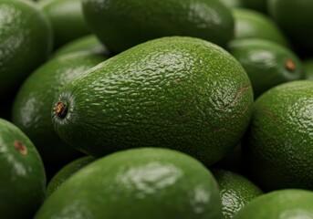 Fresh Avocados Piled Up – Tropical Green Fruit in High Resolution