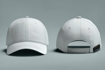 White Cap Front and Back View