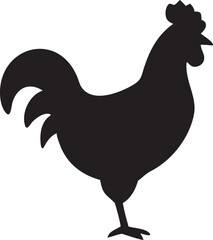 rooster isolated on white