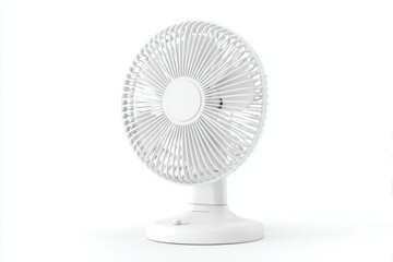 White Fan on White Background