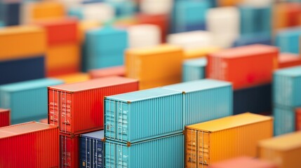 port background, shipping containers