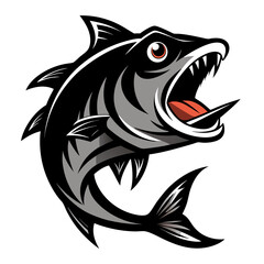 vector image of a shark