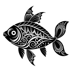 fish on a white background