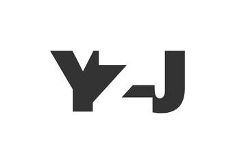 YZJ logo design. Initial letter Y Z J bold font style for tech startups, consulting, corporate branding. Creative company name, headlines typography identity, trendy logotype.