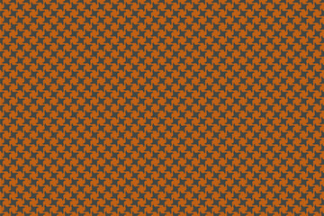 Elegant houndstooth pattern in rich orange and dark gray.  Perfect for textile design, website backgrounds, or fashion projects.