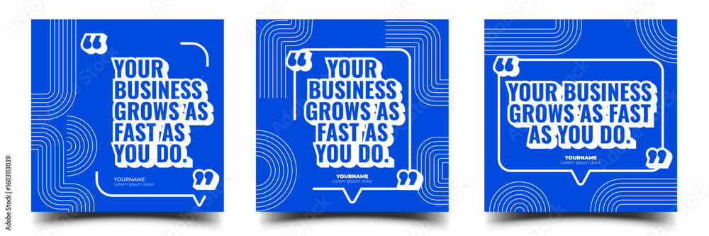 Canvas Prints quote social media post square banner template. editable vector design with graphic styles.