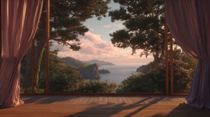 Obraz premium Tranquil view from a window