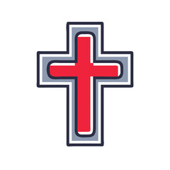 Fototapeta premium Cross Icon