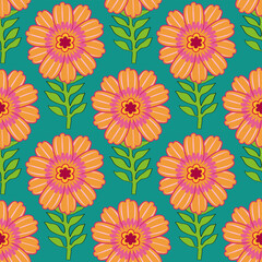 floral seamless pattern. Embroidery , print striped ornament floral. Texture textile background vector illustration ornate elegant luxury vintage retro style. Hand drawn botanical.