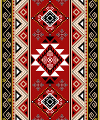 Rug pattern. Carpet design.Navajo pattern Native America South Western ethnic decor style. tribal vector seamless pattern. Indian ornament Boho geometric ornament,orientel, rug,Woven carpet.