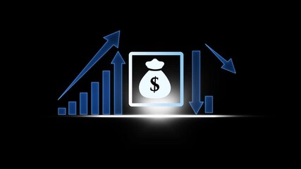 Animation of data processing and media icons over digital human spinning Future crypto. banking Detection. Augmented Reality. dollar ai scan for Facial Recognition Isolated on black .4k animation - Powered by Adobe