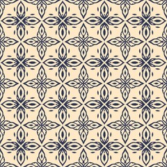 Fototapeta premium Hand drawn tribal seamless pattern, Colorful cultural symbolism, ideal for textile, fashion, and graphic design, illustration wallpaper