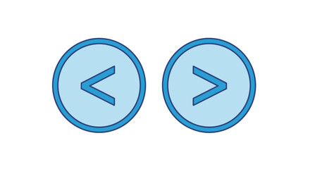 Less than greater than signs math symbols comparison icons illustration