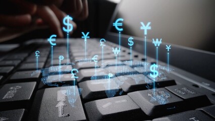 Currency exchange and fintech innovation in global money transfer, digital currency conversion,...