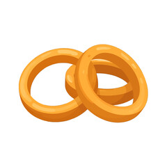 Stacked Golden Onion Rings