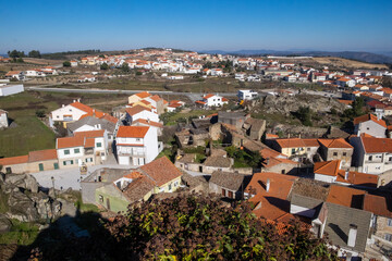 Fototapeta premium Aerial View of Rural Village in Central Portugal
