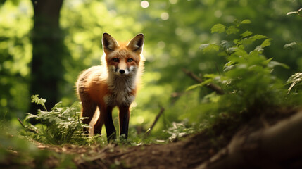 Fox wildlife animal portrait nature forest wild red fox mammal carnivore outdoors woodland cute animal face 100