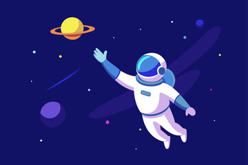 astronaut on the moon